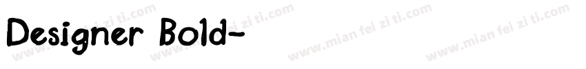 Designer Bold字体转换